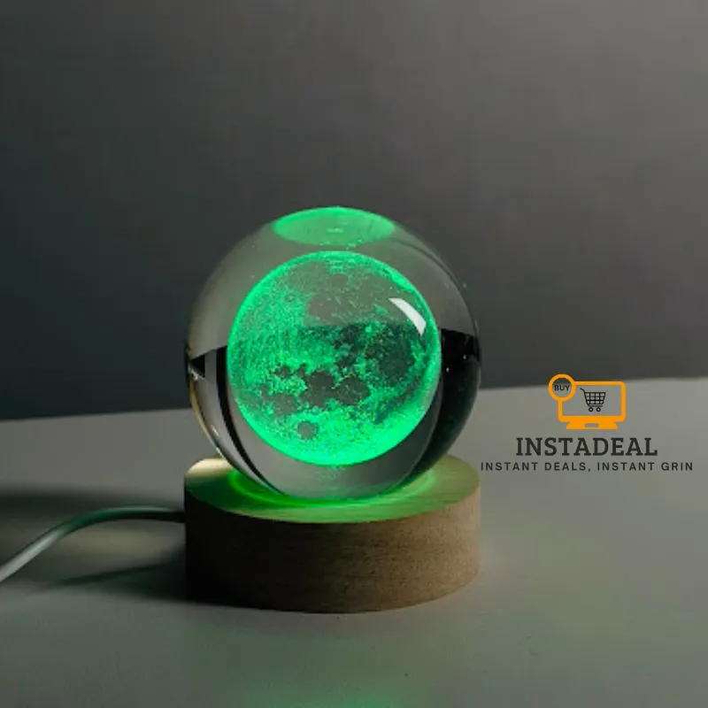 3D Crystal Ball – Moon - Image 3