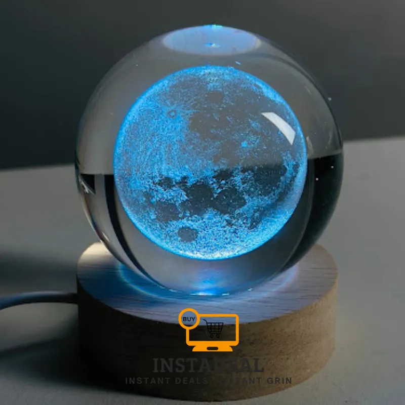3D Crystal Ball – Moon - Image 4