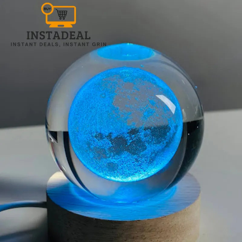 3D Crystal Ball – Moon - Image 5
