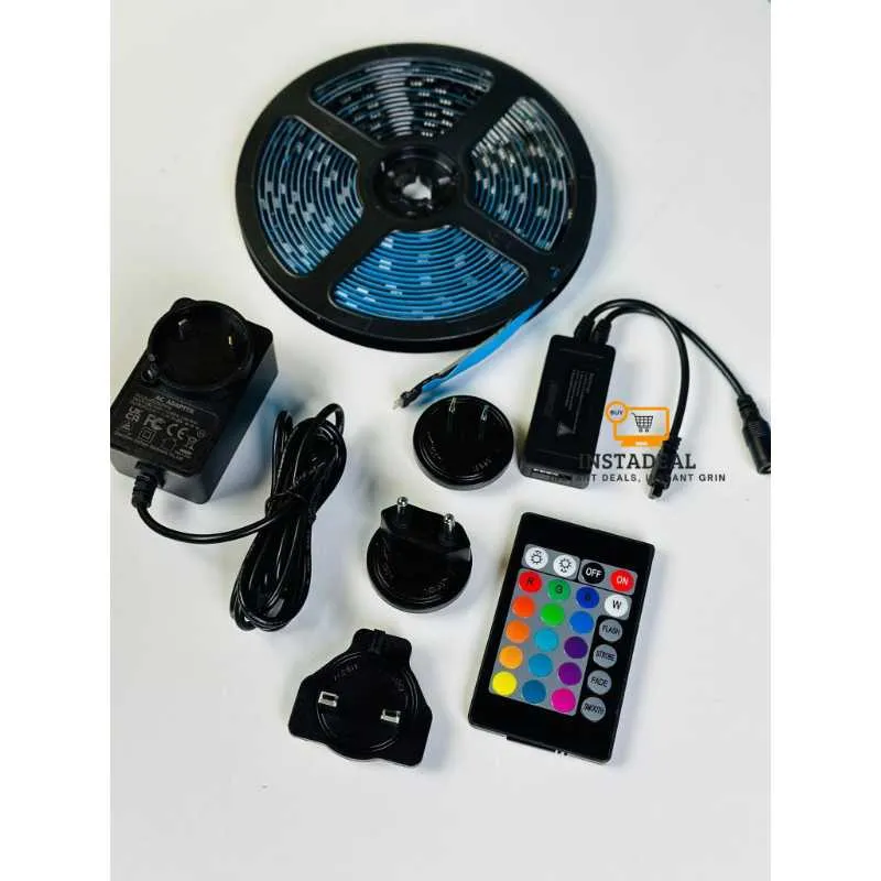 WiFi + Bluetooth RGB LED Strip Light- Work With Alexa, Google Home, Dance With Music (16 Feet, Sonoff L2)