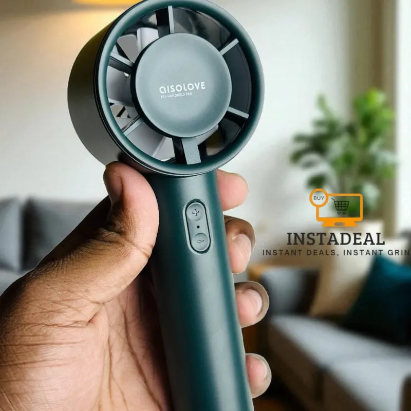 Xiaomi AISOLOVE F01 Handheld Turbo Fan (2000mAh Battery) – Green Color