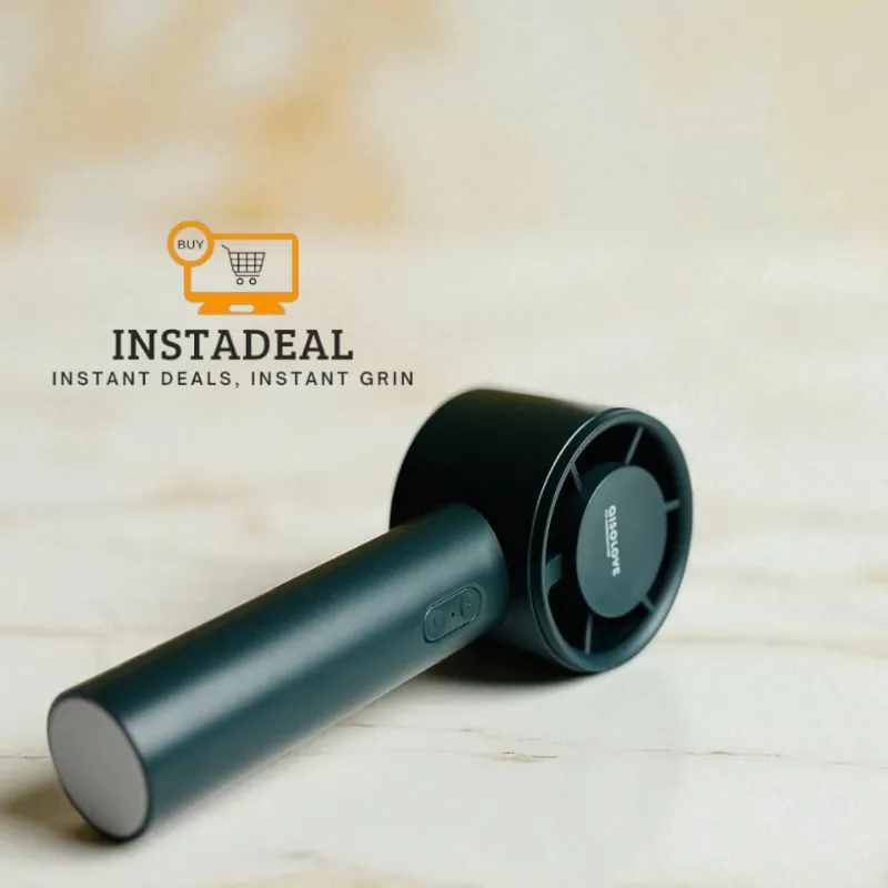 Xiaomi AISOLOVE F01 Handheld Turbo Fan (2000mAh Battery) – Green Color - Image 4