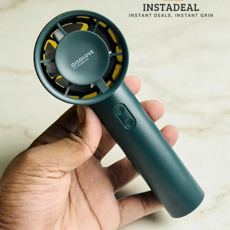 Xiaomi AISOLOVE F01 Handheld Turbo Fan (2000mAh Battery) – Green Color - Image 5