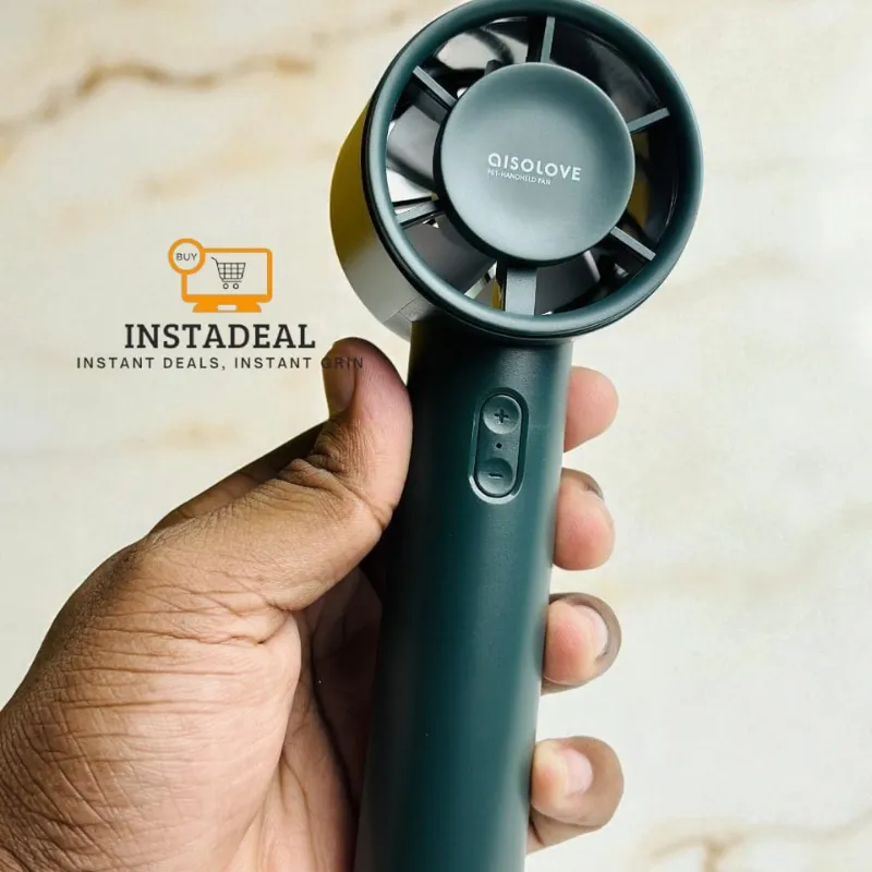 Xiaomi AISOLOVE F01 Handheld Turbo Fan (2000mAh Battery) – Green Color - Image 8