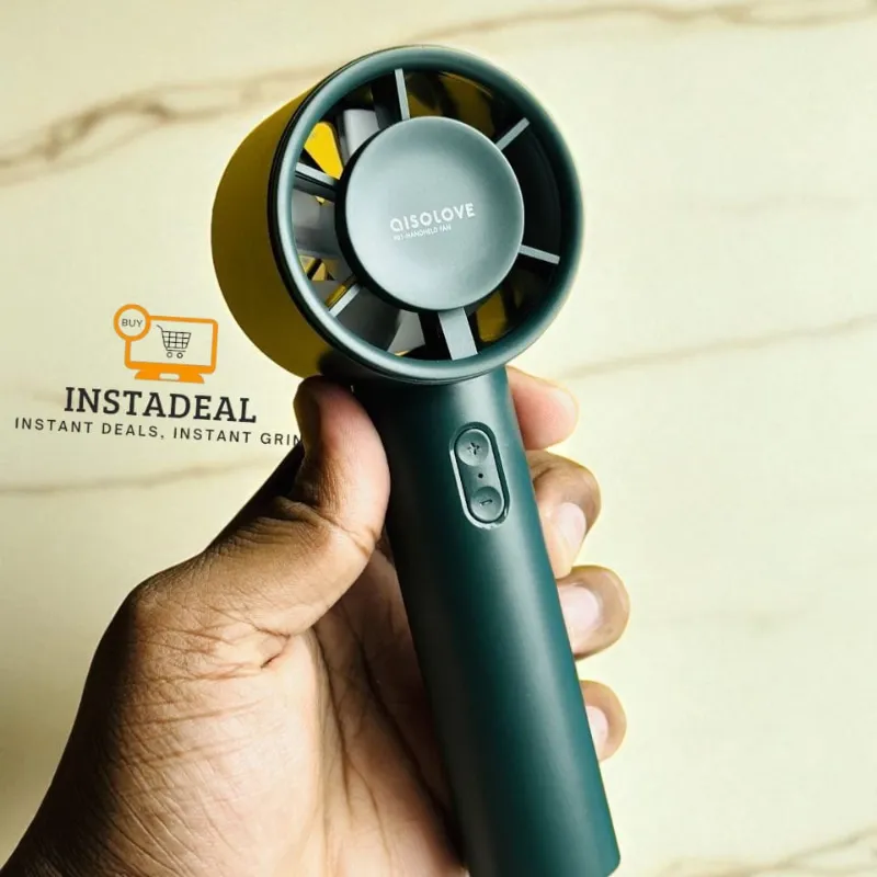 Xiaomi AISOLOVE F01 Handheld Turbo Fan (2000mAh Battery) – Green Color - Image 10