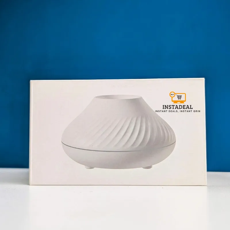 GearUP DQ705 Volcanic Flame Mini Humidifier With Color Night Light- White - Image 7