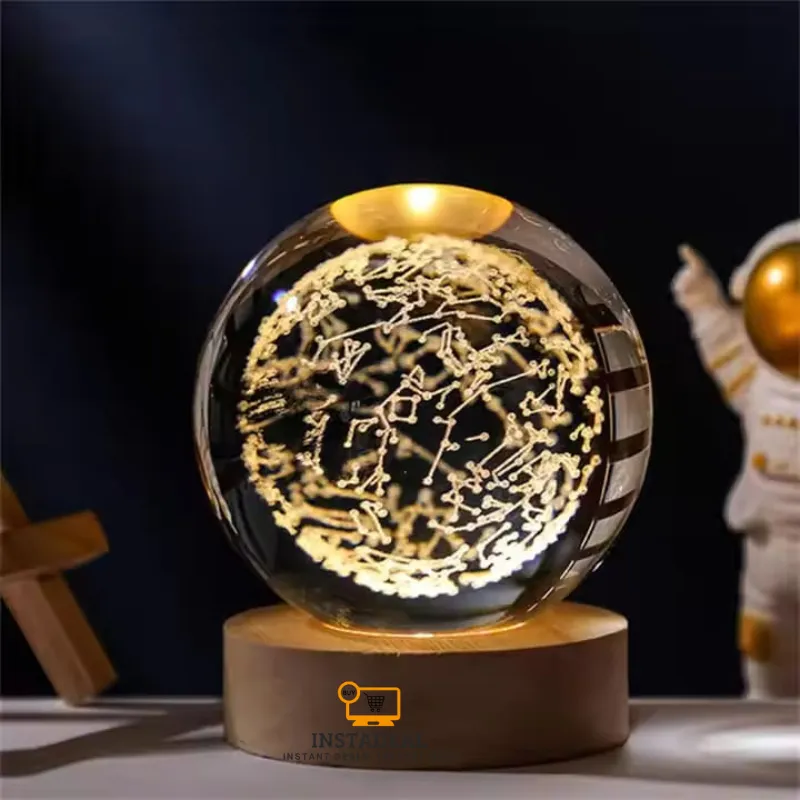 3D Crystal Ball – Constellation (1 Color Base)