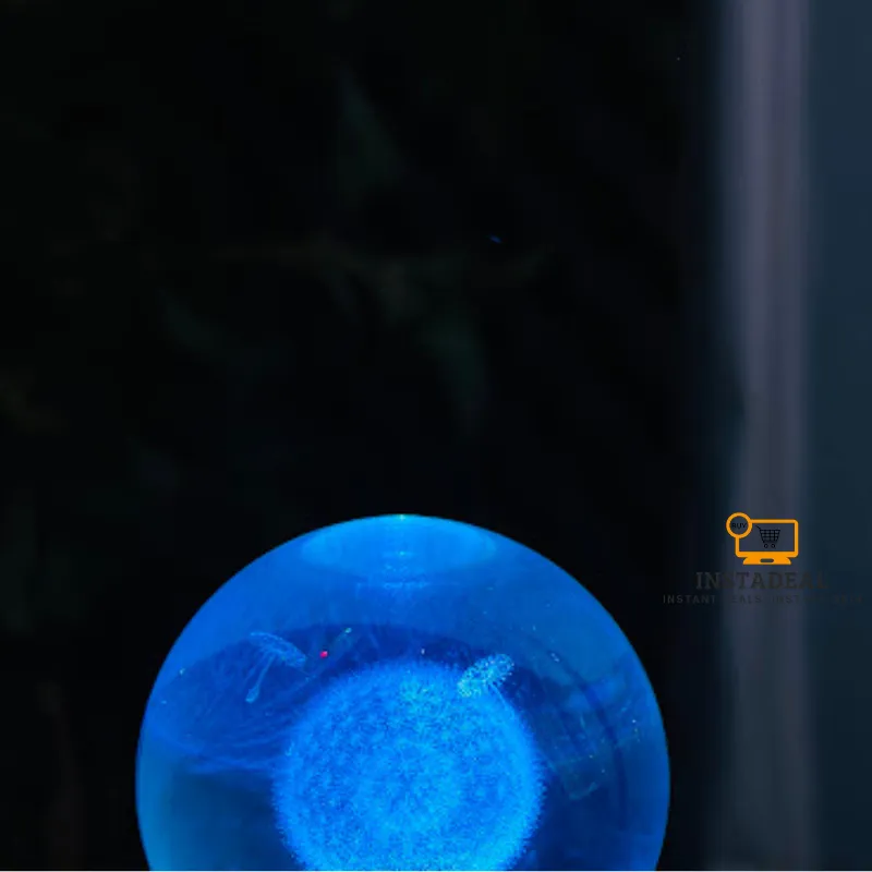 3D Crystal Ball – Dandelion (7 Color Base) - Image 3