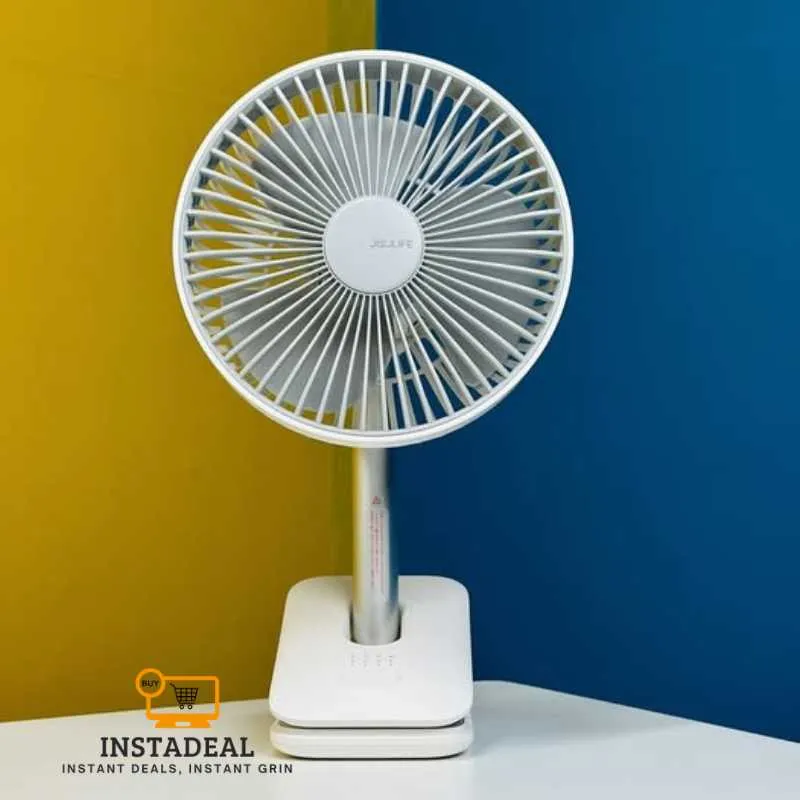 JISULIFE FA13R Rechargeable Clip Fan (8000mAh)- White Color