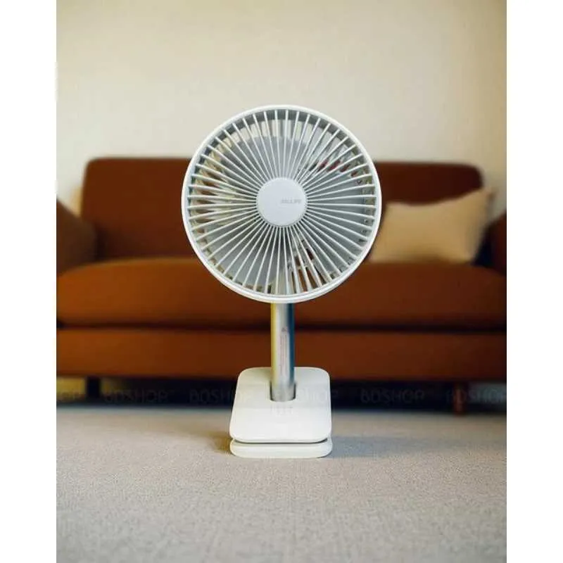 JISULIFE FA13R Rechargeable Clip Fan (8000mAh)- White Color - Image 3
