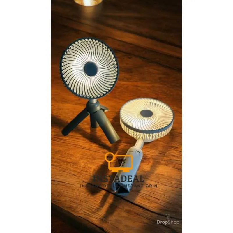 AZEADA PD-F27 Multipurpose Desktop Fan with Tripod Stand – Green - Image 3