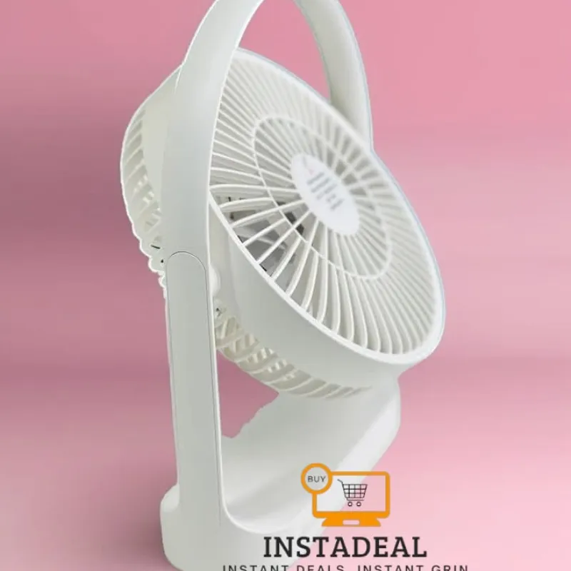 JISULIFE FA19A DC Fan, Run Directly With USB Power From Power Bank Or Solar (Without Battery) - Image 3