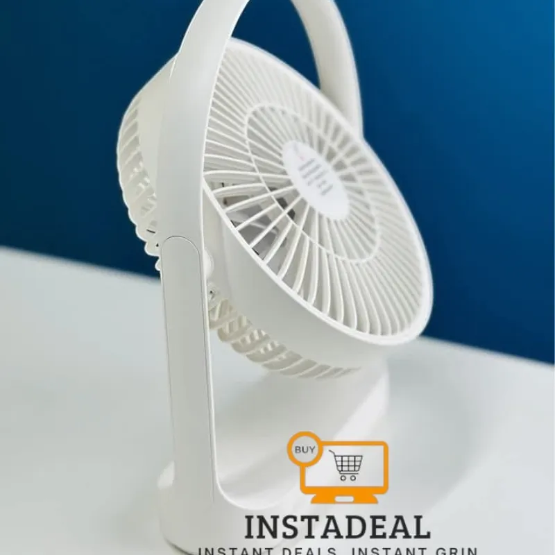 JISULIFE FA19A DC Fan, Run Directly With USB Power From Power Bank Or Solar (Without Battery) - Image 6