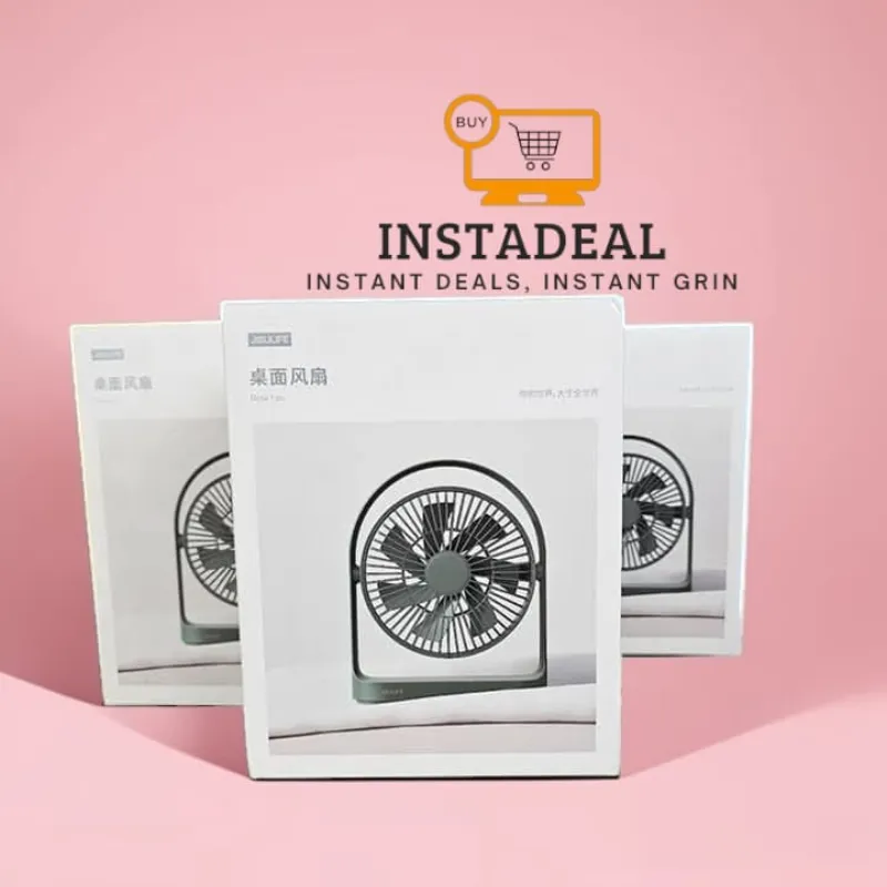 JISULIFE FA19A DC Fan, Run Directly With USB Power From Power Bank Or Solar (Without Battery) - Image 7