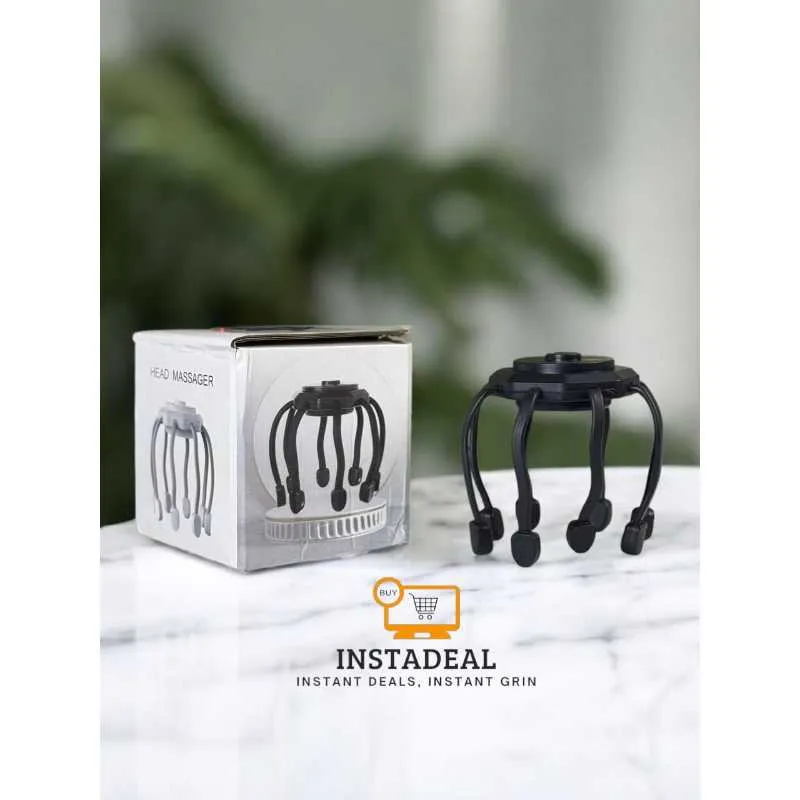 Electric Head Massager for Stress Relief, Scalp Massage, Physiotherapy Claw