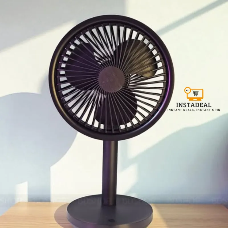 Xiaomi AISOLOVE F5 Pro Rechargeable Fan 4000mAh with Swing & Extendable- Black Color - Image 8