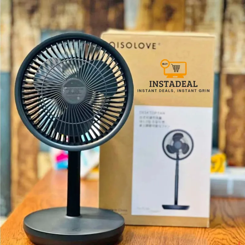 Xiaomi AISOLOVE F5 Pro Rechargeable Fan 4000mAh with Swing & Extendable- Black Color - Image 9