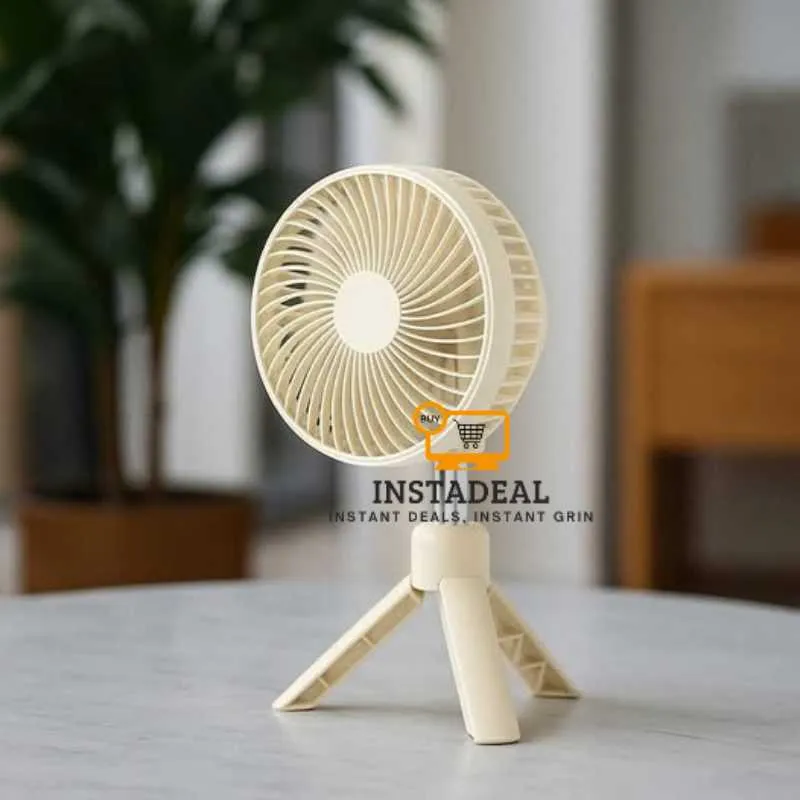 AZEADA PD-F27 Multipurpose Desktop Fan with Tripod Stand – Gray