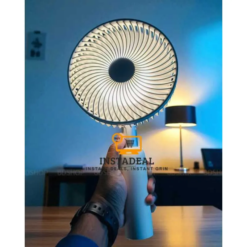 AZEADA PD-F27 Multipurpose Desktop Fan with Tripod Stand – Gray - Image 4