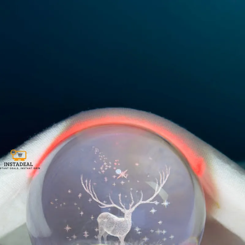 3D Crystal Ball – Deer (7 Color Base) - Image 5