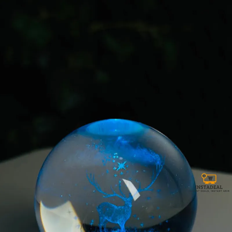 3D Crystal Ball – Deer (7 Color Base) - Image 6
