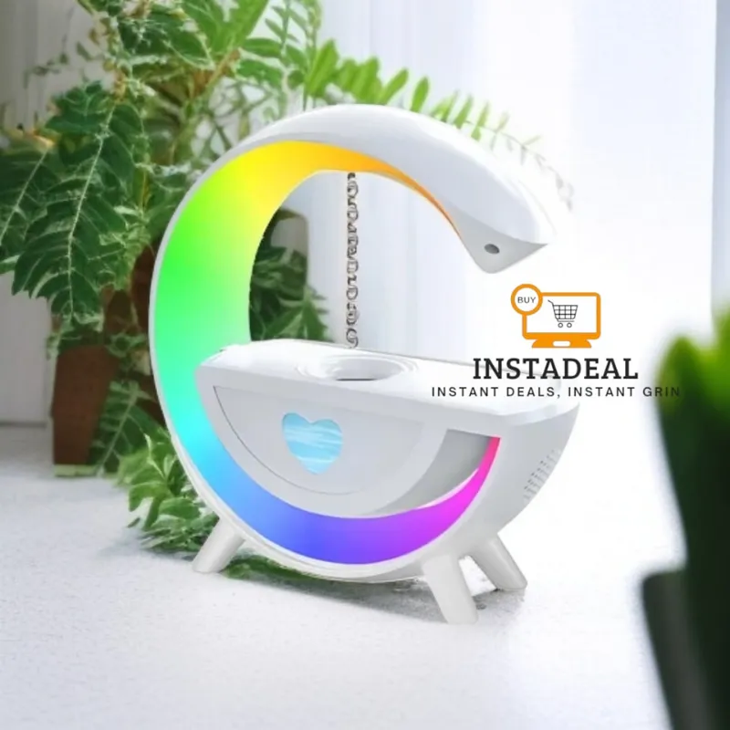 Anti-Gravity Water Drop Humidifier & Bluetooth Speaker with LED Atmosphere Light