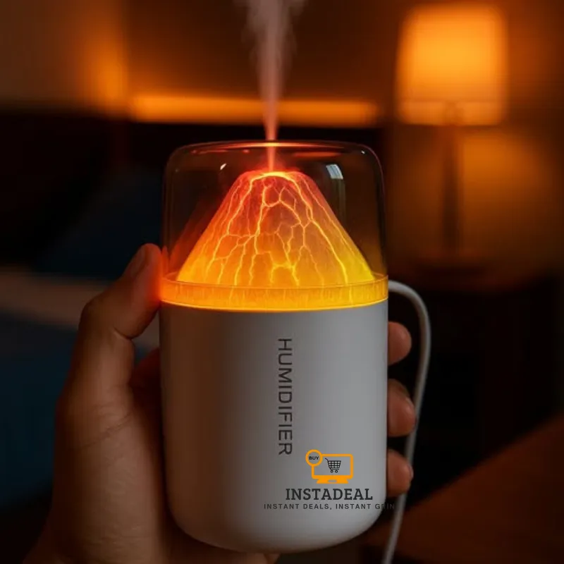 H05 Volcano Air Humidifier with Night Light – 180ML - Image 3