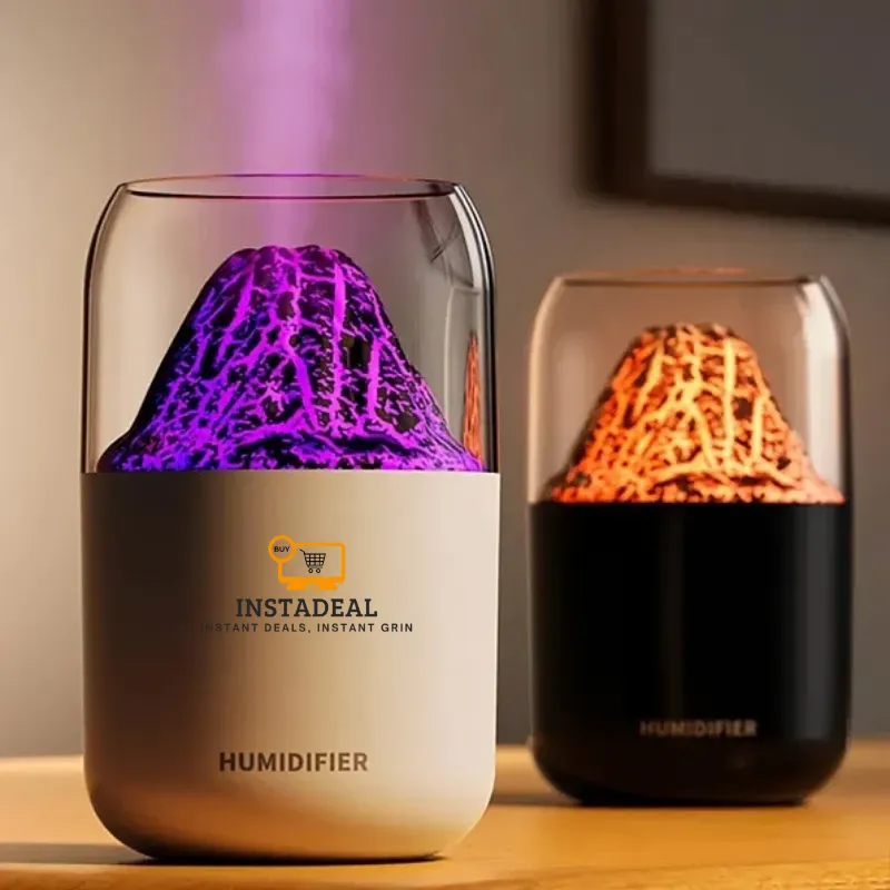 H05 Volcano Air Humidifier with Night Light – 180ML - Image 4