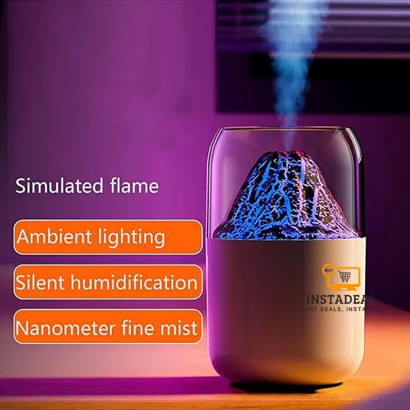 H05 Volcano Air Humidifier with Night Light – 180ML - Image 7