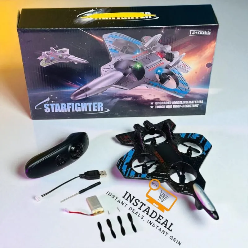 Remote Control Starfighter Drone Plane – Blue