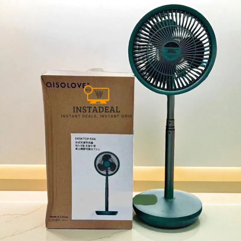Xiaomi AISOLOVE F5 Pro Rechargeable Fan 4000mAh with Swing & Extendable- Green Color