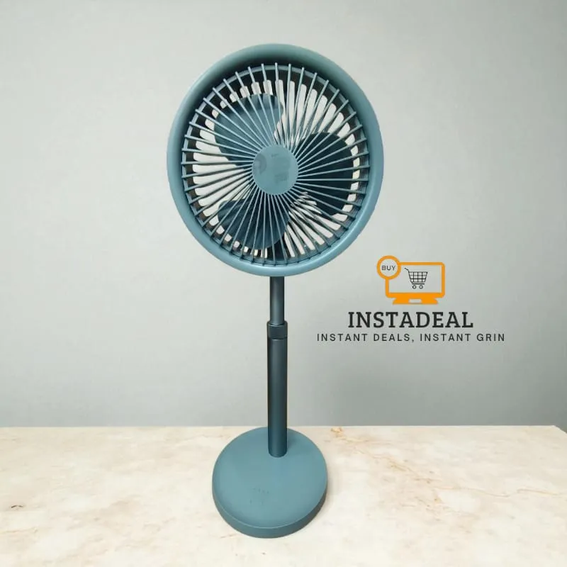 Xiaomi AISOLOVE F5 Pro Rechargeable Fan 4000mAh with Swing & Extendable- Green Color - Image 3