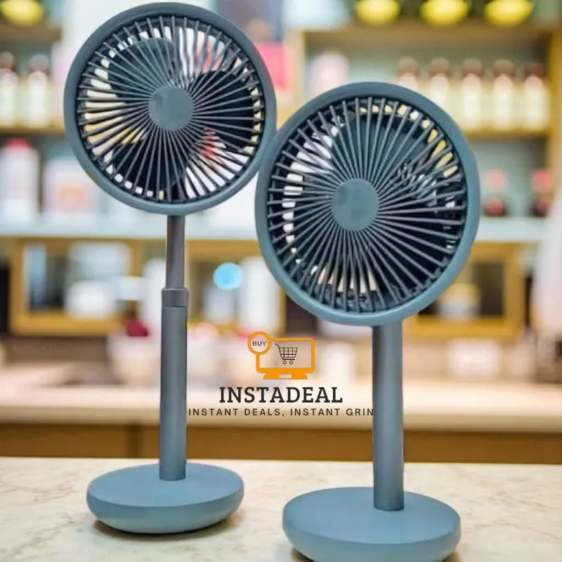 Xiaomi AISOLOVE F5 Pro Rechargeable Fan 4000mAh with Swing & Extendable- Green Color - Image 5
