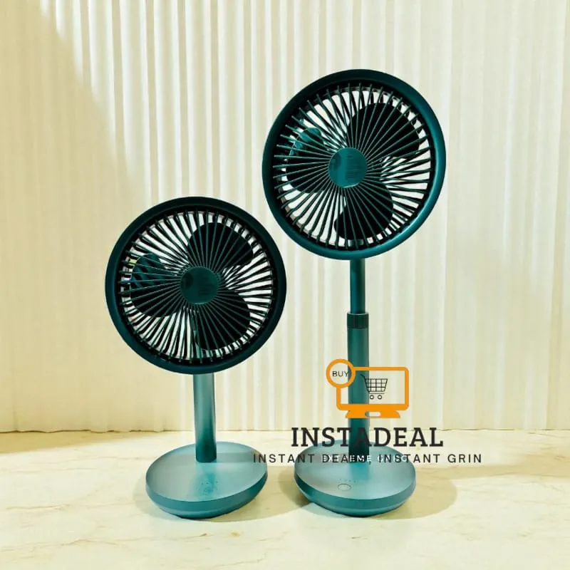 Xiaomi AISOLOVE F5 Pro Rechargeable Fan 4000mAh with Swing & Extendable- Green Color - Image 6
