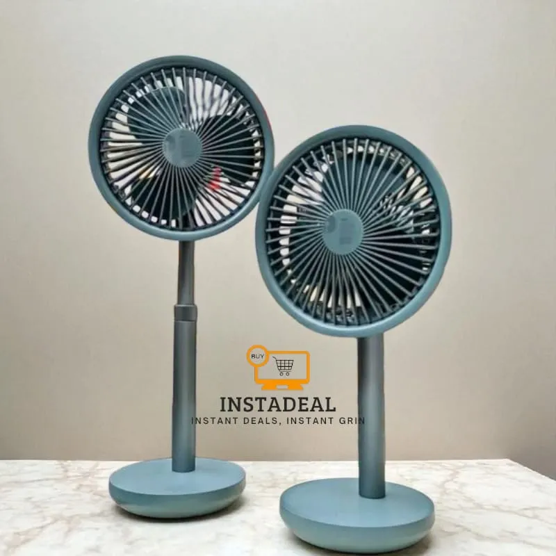 Xiaomi AISOLOVE F5 Pro Rechargeable Fan 4000mAh with Swing & Extendable- Green Color - Image 8