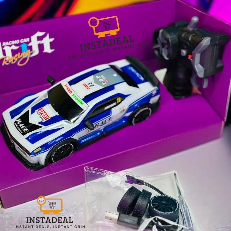 Remote Control Mini RC Drift Car (1: 20) – Blue
