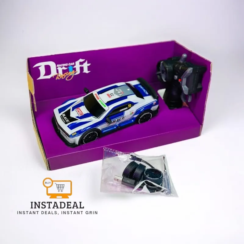 Remote Control Mini RC Drift Car (1: 20) – Blue - Image 3