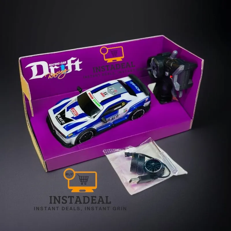 Remote Control Mini RC Drift Car (1: 20) – Blue - Image 4