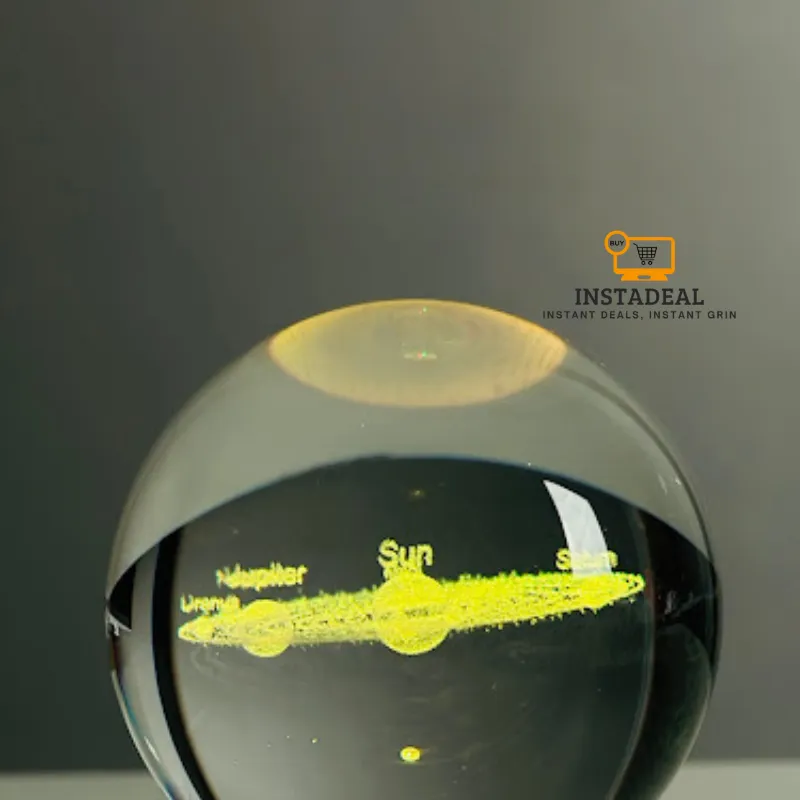 3D Crystal Ball-Solar System With Stars (7 Color Base) - Image 8