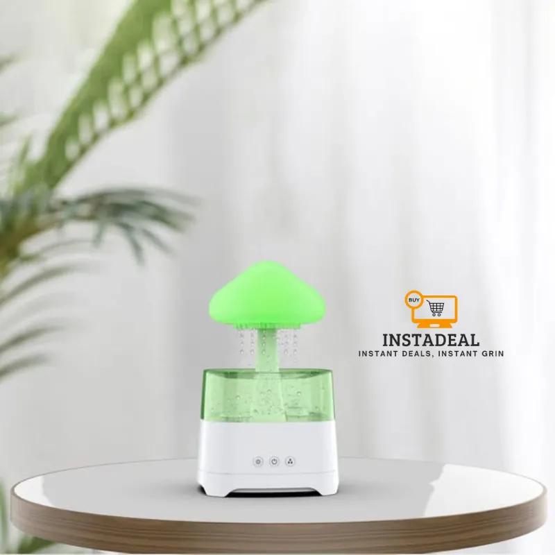 5 IN 1 Bluetooth Speaker Rain Cloud Humidifier, switchable 7 colors, 450ml capacity super quiet, intelligent anti-dry function
