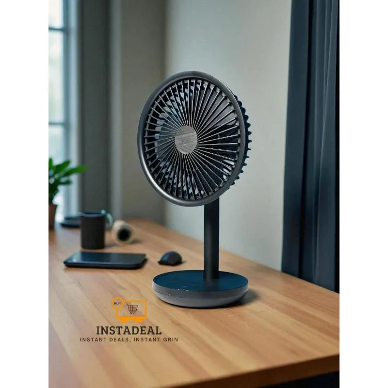 Xiaomi AISOLOVE F5 4000mAh Rechargeable Desk Fan – Black Color - Image 4