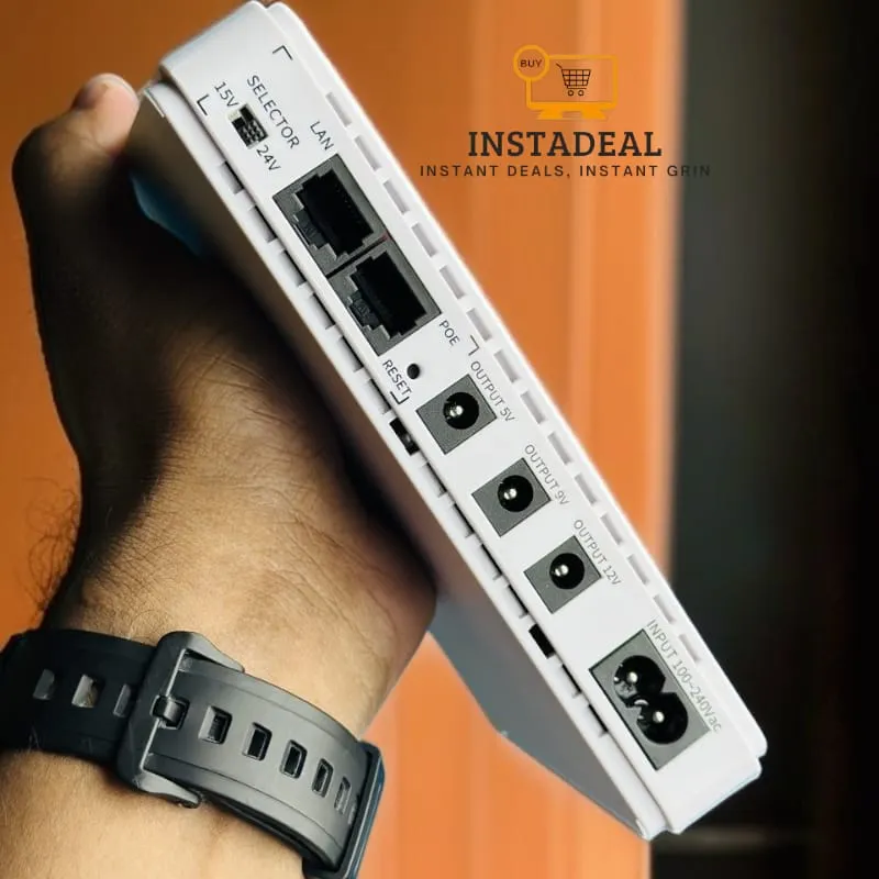 SKE POE 432P Mini DC UPS 25Watt 5v 9v 12v & PoE support 15/24v – 10400MAH - Image 6