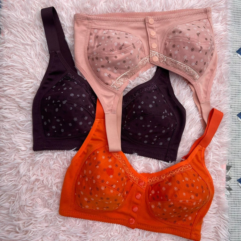 Dizara Front Button Bra Combo Set