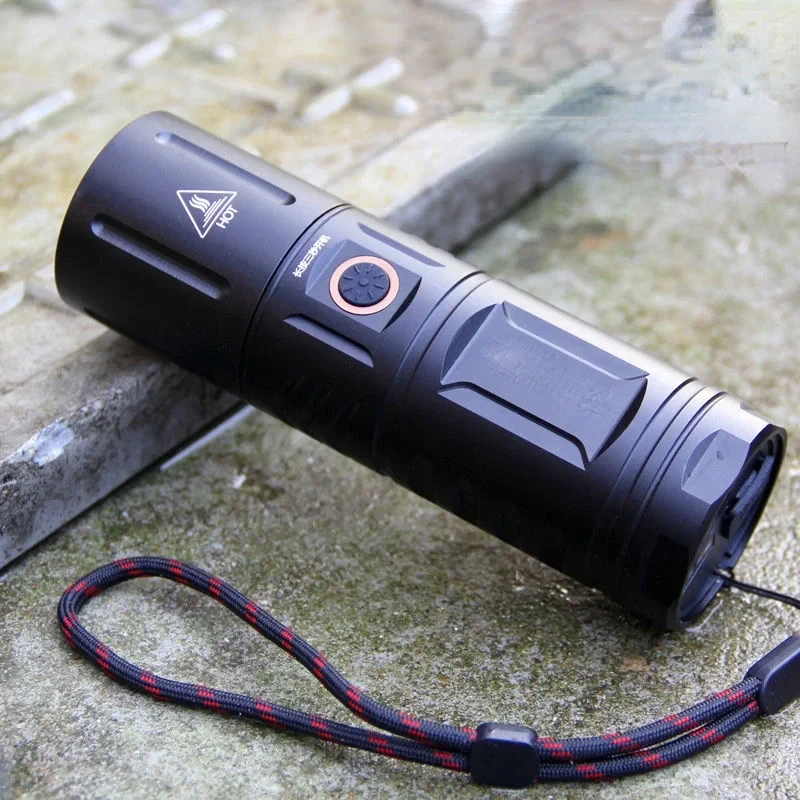 Super Power LED Rechargeable torch light with power bank
