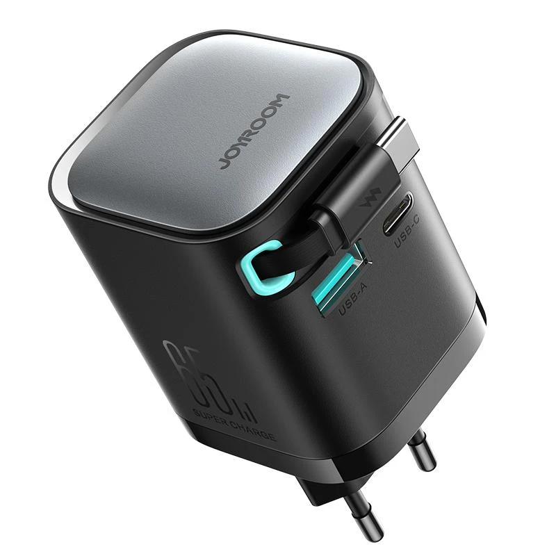 Joyroom JR-TCL02 GaN 65W Charger with Retractable Cable
