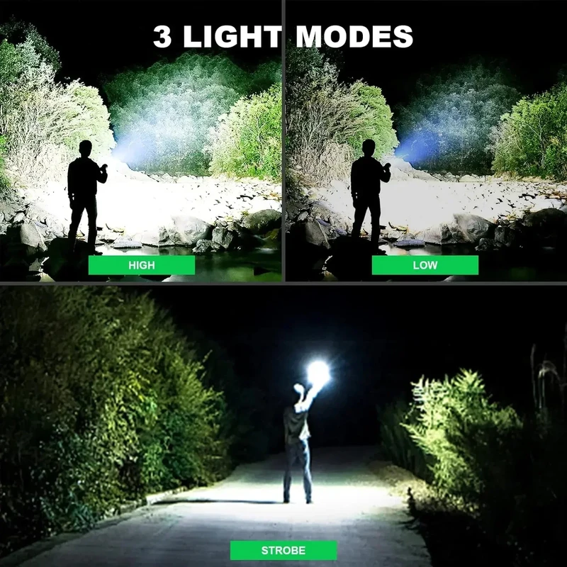 USB Rechargeable Powerful Tactical Torch - Image 3