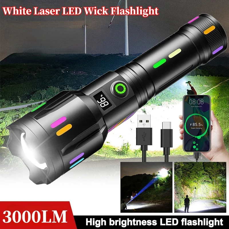 USB Rechargeable Powerful Tactical Torch