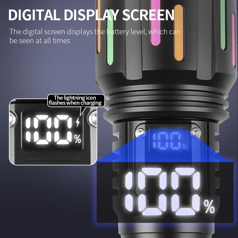 USB Rechargeable Powerful Tactical Torch - Image 4