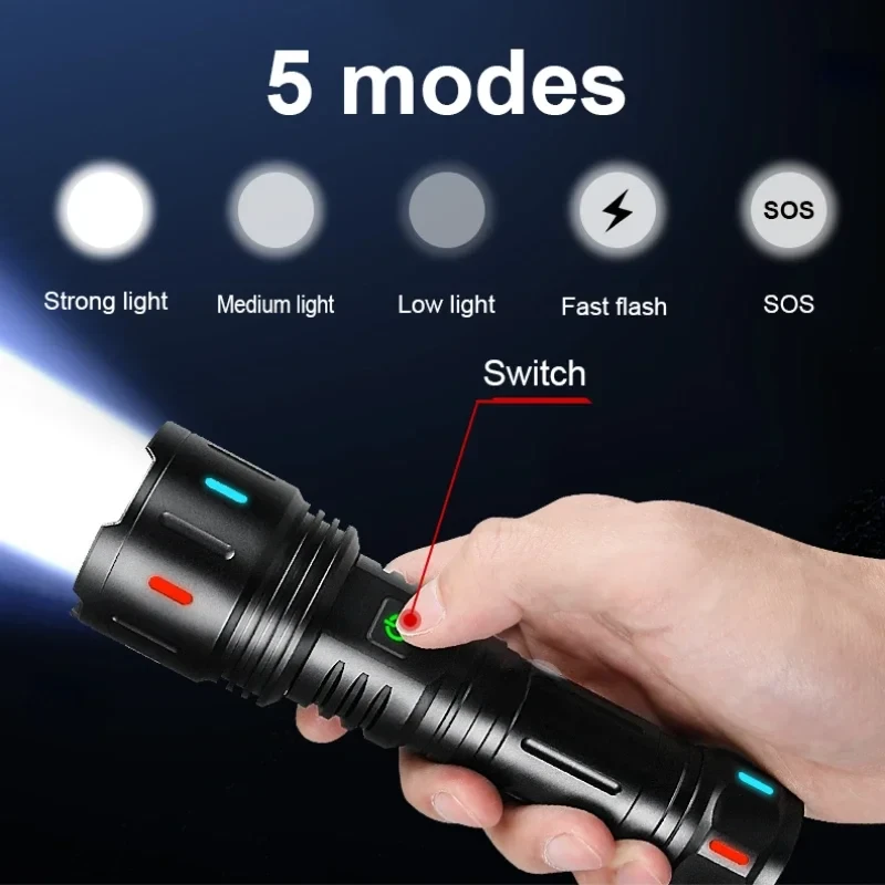 High Power Super Bright Flashlight - Image 4