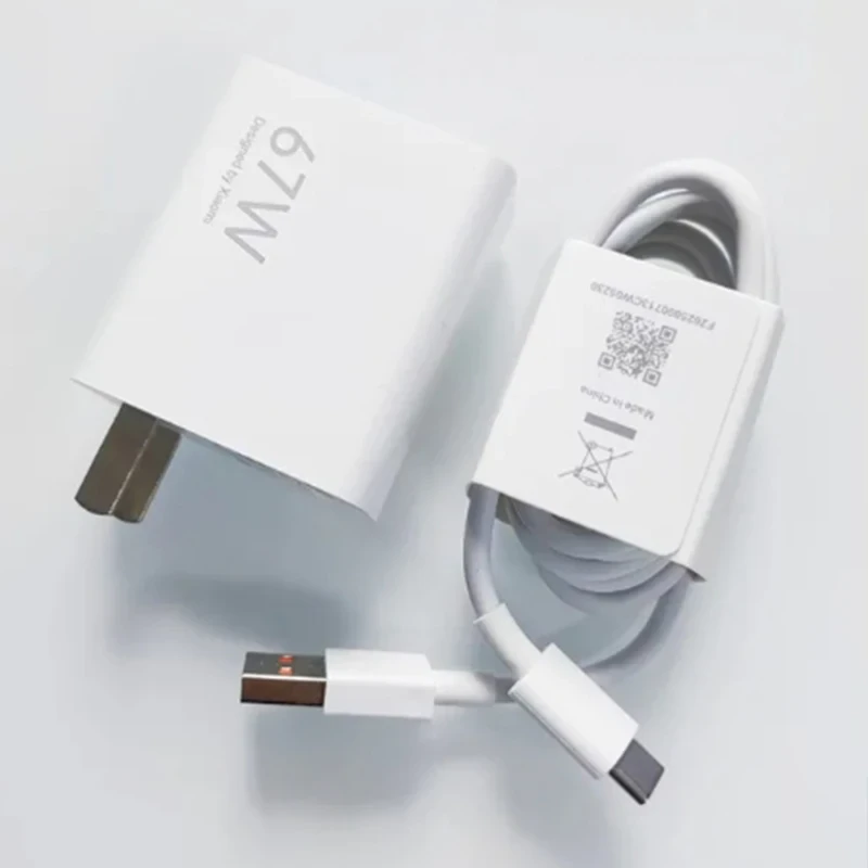 Xiaomi 67W USB-A Fast Charger Adapter with Type-C Cable